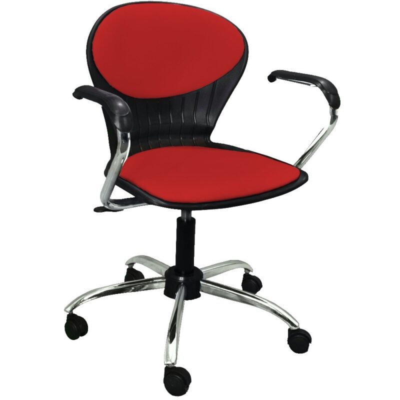صندلی-گردان-مدل-صدف_قرمز